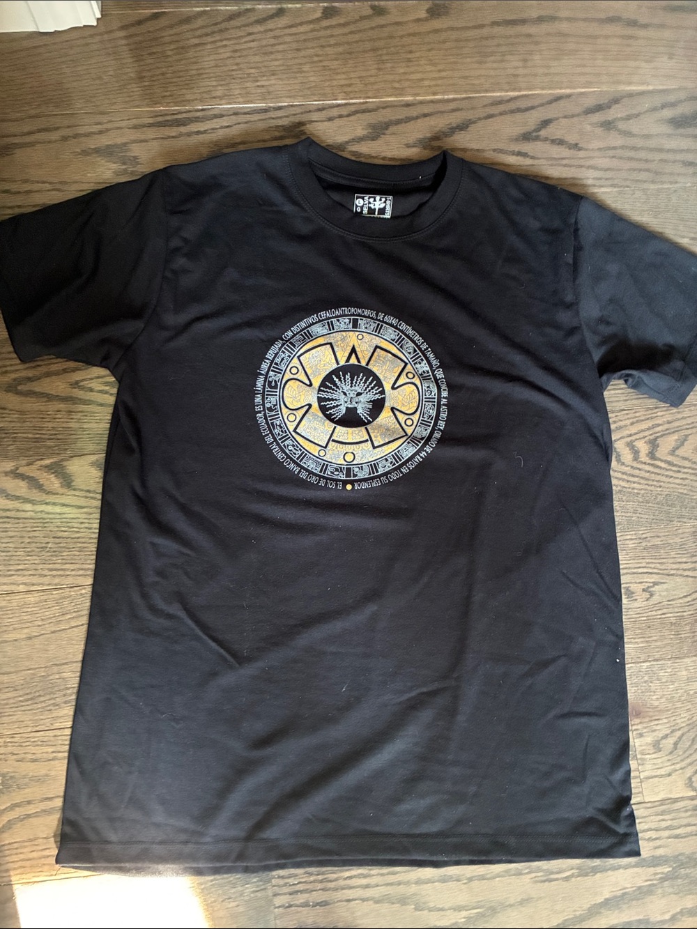 Aztec-calendar 
Black Graphic T-Shirt from Ecuador